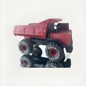 Vintage Tonka Turbo-Diesel Dump Truck XMB-975 Red Steel 1980s USA
